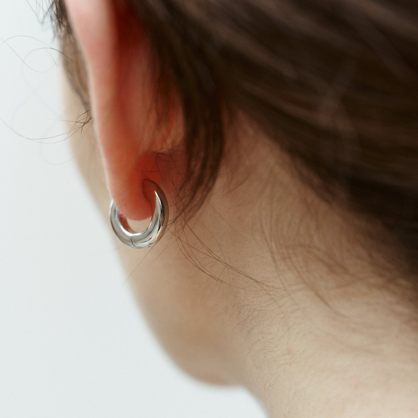 Aros pequeños de plata