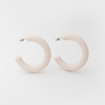 Big Bold Hoops in white