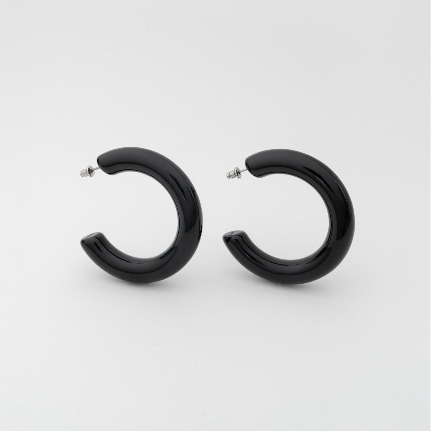 Big Bold Hoops in black