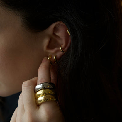 Aros pequeños de oro