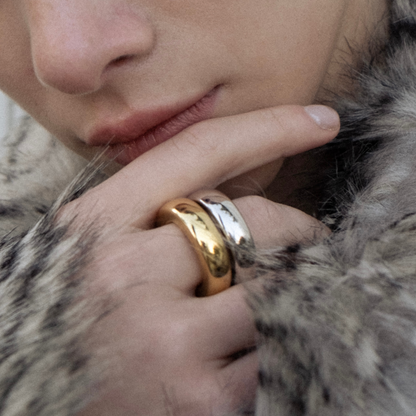 El anillo: conjunto oro y plata